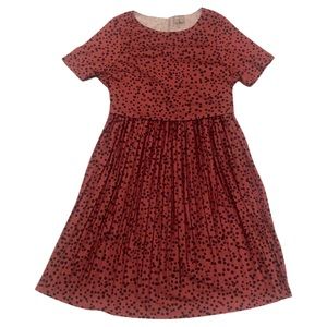 Asos Polka Dot Pleated Dress